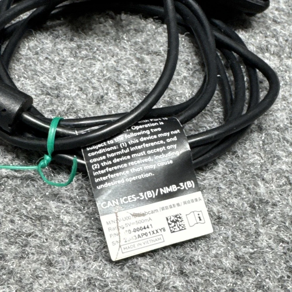 Logitech V-U0018 720p HD Built in Mic Webcam‎ 860-000441
